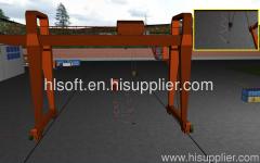 gantry crane raining simulator