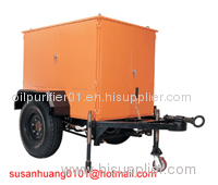 Mobile type Double-stage vacuum Transformer oil filtration and oil treatment plant