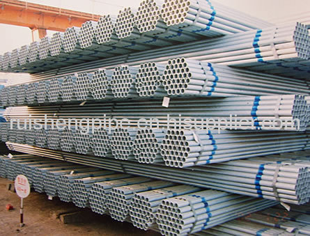 Galvanized ERW pipe with carbon steel,15mm to 610mm outer-diameter,used for low pressure liquid delivery.