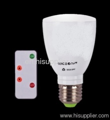 Standar Rechargeable Remote control LED Bulb