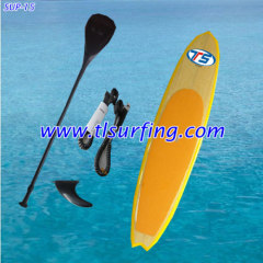 Fish bamboo veneer design paddle surfing board