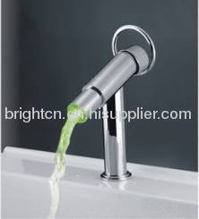 LED single hole basin faucet