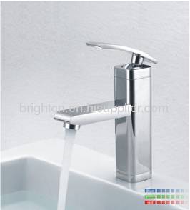 LED single hole basin faucet