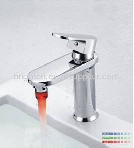 LED single hole basin faucet