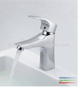 LED single hole basin faucet