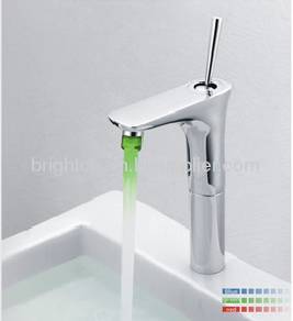 LED single hole basin faucet