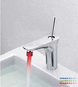 LED single hole basin faucet