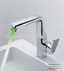 LED single hole basin faucet