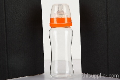 baby bottle with camber&wide neck