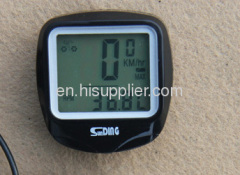 Wired muti-function bike & bicycle computer speedometer odometer with back light