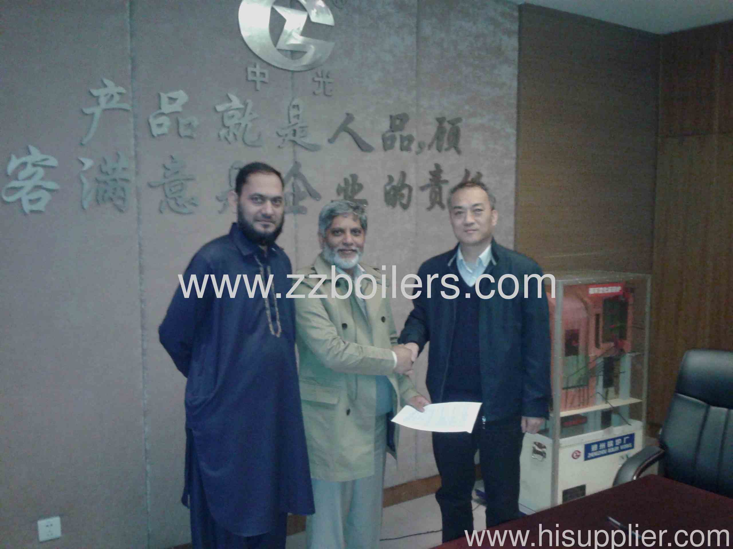 Welcome Customers from PK to Visit Zhengzhou Boiler Co., Ltd.