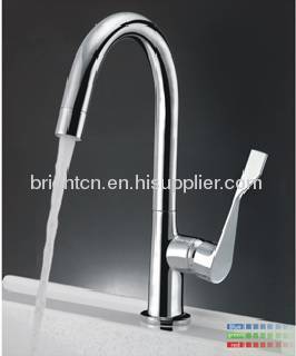 Brass LED kitchen faucet