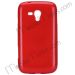 Ultra Thin Glossy Glitter Power Soft Gel TPU Case for Samsung I8262D Galaxy Duos (Red)