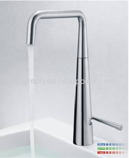 Brass LED kitchen faucet