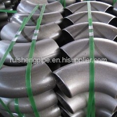 Carbon steel elbow with black painting or varnish coating,2~30mm thickness.