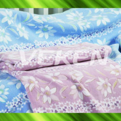 Bamboo fiber fleece blanket