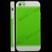 TPU Edge and Plastic Hard Back Cover Case for iPhone 5(Green)