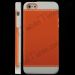 TPU Edge and Plastic Hard Back Cover Case for iPhone 5(Orange)
