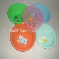 colorful plastic washing basin