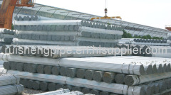 Galvanized ERW pipe with carbon steel,15mm to 610mm outer-diameter,used for low pressure liquid delivery.