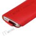 Straight Into Lichee Pattern Leather Pouch Case for iPhone 4/4S with Adjustable Belt,Size:9*14*2cm (Red)