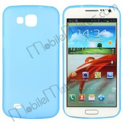 Candy color Ultra Slim Frosting Translucent TPU Cover Case for Samsung I9260 Galaxy Premier (Blue)