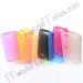 Candy color Ultra Slim Frosting Translucent TPU Cover Case for Samsung I9260 Galaxy Premier (Blue)
