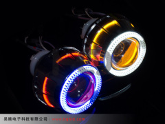 2.8 inch HID Bi-xenon projector lens light with double Angel eyes