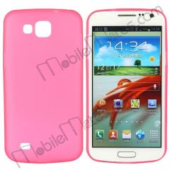 Trendy Ultra Slim Frosting Translucent TPU Cover Case for Samsung I9260 Galaxy Premier (Rose)