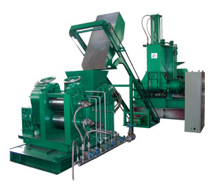 Mixing extruding sheeting line