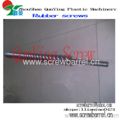 Cold feed rubber extruder screw barrel