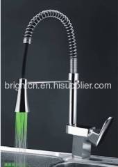 LED kitchen spring faucet