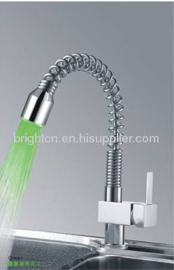 LED Spring Kitchen Faucet