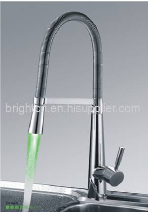 LED Spring Kitchen Faucet