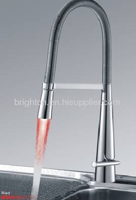 LED Spring Kitchen Faucet