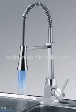 LED Spring Kitchen Faucet