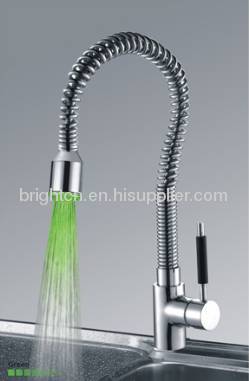 LED Spring Kitchen Faucet