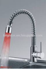 LED Spring Kitchen Faucet