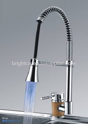 LED Spring Kitchen Faucet