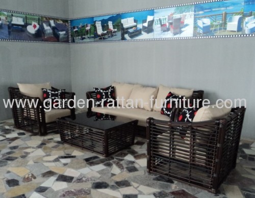 2013 New Garden PE rattan furniture sofa set outdoor