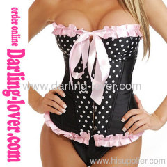 Wholesale Fashion Sexy Dot Overbust Corset