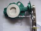 40 ~ 300mm PTFE Lining Butterfly Valve, Forged Steel Valves