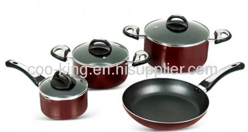 7PCS High temperature paint aluminum cookware