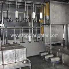 Chicken slaughter machine air chilling line (Muslin)