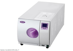 White and Purple Class B STE-23L-T Series T Steam Sterilizer