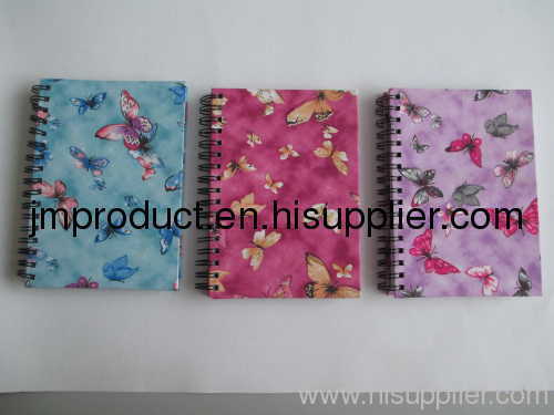 double wires fabric notebook