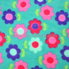 Polyester cheap print polar fleece fabric