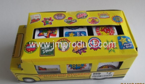 promotion paper box roll stickers