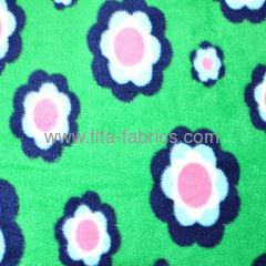 100%Polyester Flower garden printed polar fleece for blankets