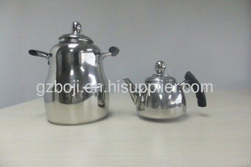 Russian samovar with tea warming pot
